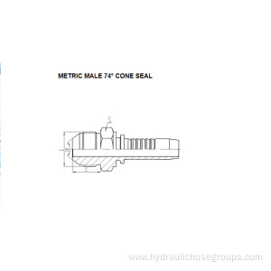 Metric Male 74° Cone Seal 10711